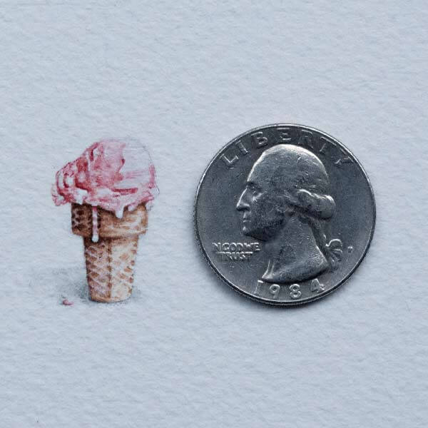 миниатюрная картина мороженого
